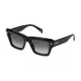 POLICE Gafas de sol mujer SPLP48-520700 rectangulares, montura Havana, lentes marrones, 52mm