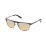POLICE Gafas de sol de mujer S897856W01X Rectangulares Montura negra Lentes grises 56/18/135 mm