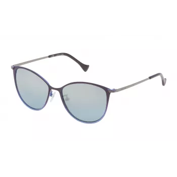 Gafas de sol de mujer Police SPL190M54I20X - Montura de acetato negra, lentes de policarbonato grises, protección UV400