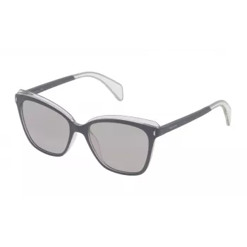 POLICE Gafas de sol de mujer SPL643567DXX - Montura de acetato geométrica con protección UV400