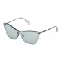 POLICE Gafas de sol de mujer SPL936990I95 marrón Havana acetato montura geométrica con lentes marrones degradadas