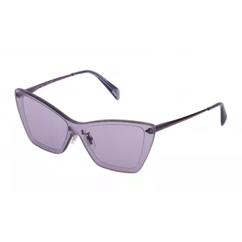 Gafas de sol POLICE mujer SPL936990Q63 - Montura negra brillante, lentes marrones degradadas, 99/0/140 mm