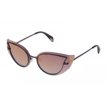 Police Gafas de sol de mujer SPL939H86X Havana acetato marrón degradado 63mm