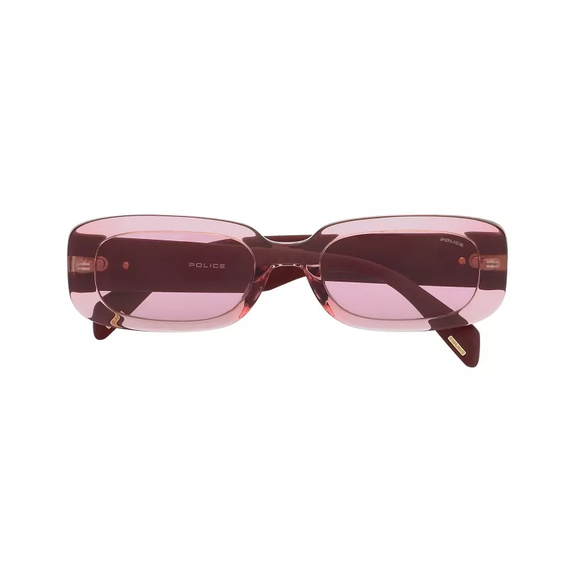 POLICE Gafas de sol de mujer SPLA17530776 Havana acetato lentes marrones 53mm