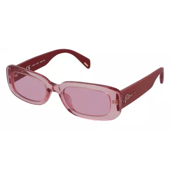 POLICE Gafas de sol de mujer SPLA17530776 Havana acetato lentes marrones 53mm