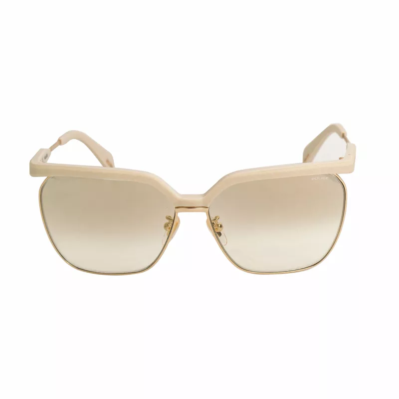 POLICE Gafas de sol de mujer SPLA9662GL4G Havana Acetato Cat Eye Marrón degradado UV400