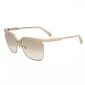 POLICE Gafas de sol de mujer SPLA9662GL4G Havana Acetato Cat Eye Marrón degradado UV400