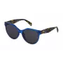 POLICE Gafas de sol de mujer SPLC22E58097D Havana marrón cuadradas acetato 58mm UV400