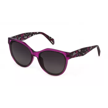 POLICE Gafas de sol para mujer SPLC22E5809AH Havana acetato cuadradas 58mm