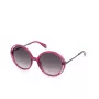 POLICE Gafas de sol de mujer SPLD36M5407UZ - Montura angular, negro brillante, lentes ahumadas, protección UV400
