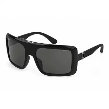 Gafas de sol de mujer POLICE SPLF62M6104AW - Montura rectangular de acetato con cristales grises UV400 (62/18/140 mm)
