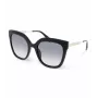 POLICE Gafas de sol de mujer SPLG19-540700 Montura rectangular de acetato negra Lentes grises 54mm