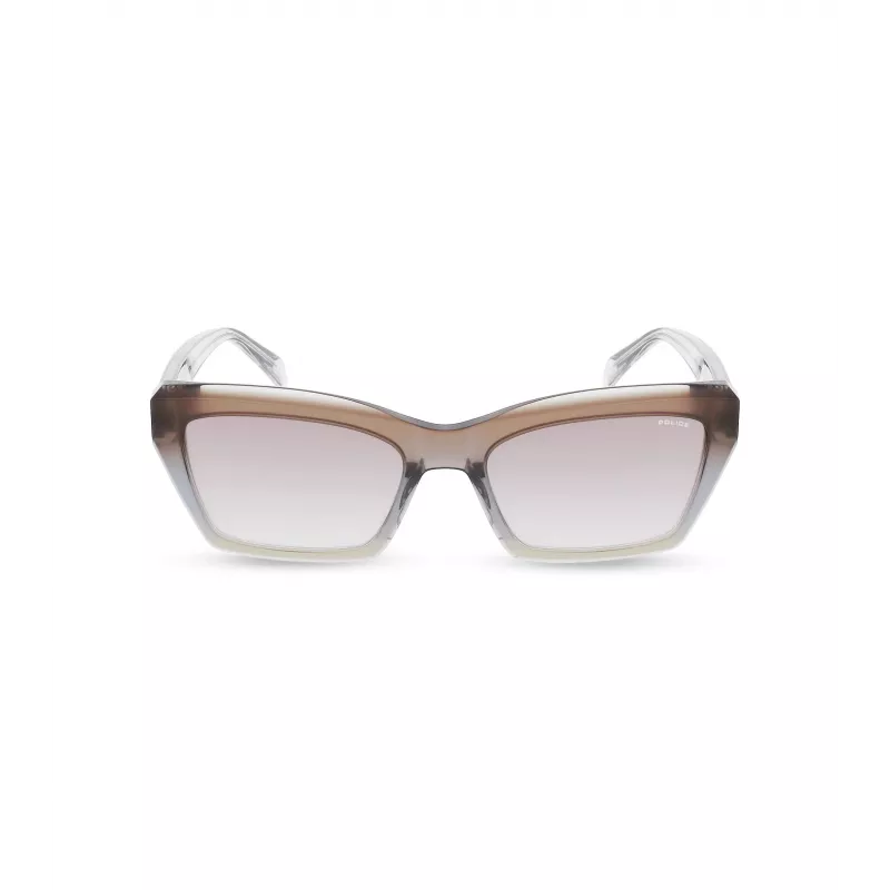 POLICE Gafas de sol de mujer SPLG22-560918 montura rectangular de plástico protección UV400 56/19/140 mm