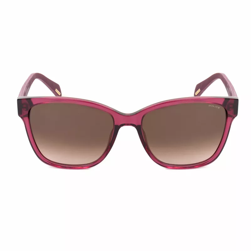 Police Gafas de sol mujer SPLG44560G64 - Montura negra, lentes gris degradado, 56 mm
