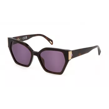 POLICE Gafas de sol de mujer SPLL34-550752 - montura de acetato, protección UV400, lentes 55 mm
