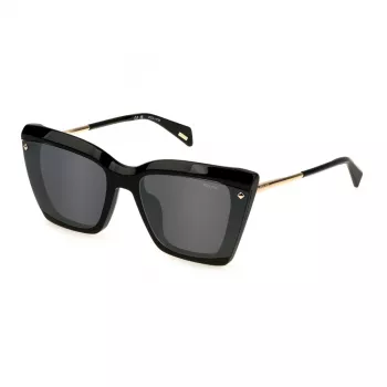 POLICE Gafas de sol de mujer SPLL95-610700 - montura de acetato, lentes de policarbonato, protección UV400, 61 mm de ancho de lente