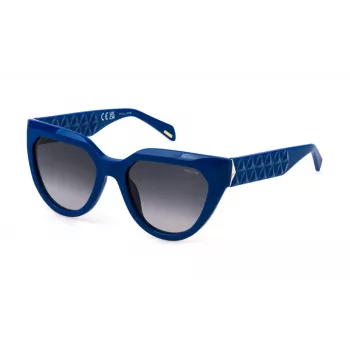 Police gafas de sol mujer SPLN61-540V15 havana marrón acetato cat eye 54mm