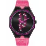 Reloj de mujer POLICE PEWLA2008202 35mm caja de acero inoxidable esfera plateada correa de piel negra cuarzo analógico