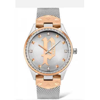 POLICE Reloj mujer PL16029MSTR13 36mm plata acero inoxidable malla