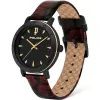 POLICE Reloj de mujer PL16033MSBG02 35 mm acero inoxidable gunmetal cuarzo analógico