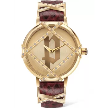 POLICE Reloj de mujer PL16068BSG-22 34mm Oro rosa Acero inoxidable Cuarzo