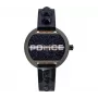 Police Reloj de mujer PL16070BSU03P 36mm esfera azul correa de cuero azul