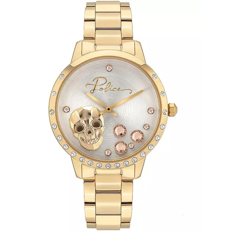 Police Reloj de mujer PL16071MSG22M 36mm Plata Acero inoxidable
