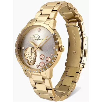 Police Reloj de mujer PL16071MSG22M 36mm Plata Acero inoxidable