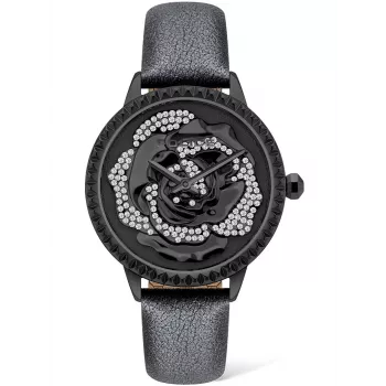Police reloj mujer PL16073BSB-02 34mm cuarzo analógico acero inoxidable piel negra