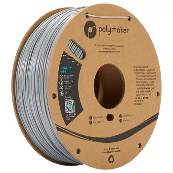 Polymaker filamento ABS 1,75mm, gris, 1kg