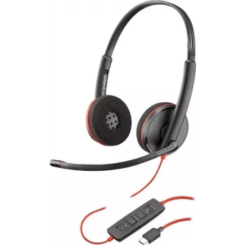 Poly Blackwire C3220 USB-C Auricular individual - 3200 Series - Supraaural - Con cable - USB-C - Aislamiento acústico (209749-22)