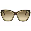 POMELLATO Gafas de sol de mujer PM0008S-001 - Montura de acetato negra, lentes grises, 52 mm
