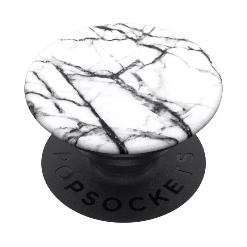 PopSockets Swappable PopGrip Agarre para teléfono, Dove White Marble