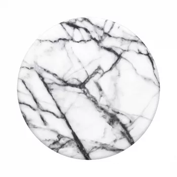 PopSockets Soporte para Móvil Swappable PopGrip, Dove White Marble