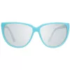 PORSCHE DESIGN Gafas de sol mujer P8588-61B Montura metálica rectangular plateada/paladio Lentes grises 61/13/135 mm