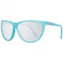 PORSCHE DESIGN Gafas de sol mujer P8588-61B Montura metálica rectangular plateada/paladio Lentes grises 61/13/135 mm