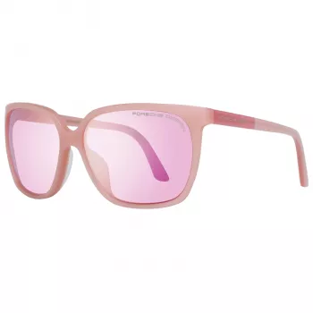 PORSCHE DESIGN Gafas de sol para mujer P8589-60D montura metálica dorada lentes degradadas grises 60/15/135 mm