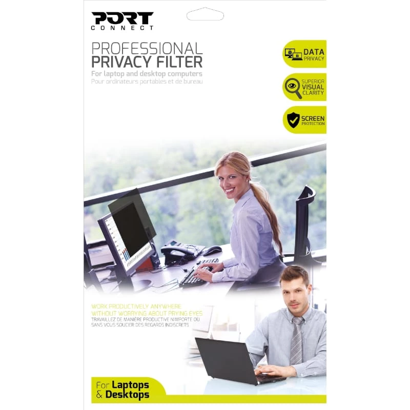 Port Connect Filtro de privacidad profesional 2D 4/3 13.3