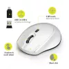 Port Designs Port Connect Ratón inalámbrico silencioso 1600DPI de 3 botones - blanco
