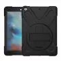 Funda protectora resistente Pro Shock 360 y folio giratorio Port Designs para Samsung Galaxy Tab A9+ - negra