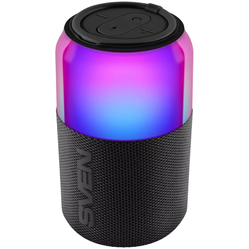 Altavoz portátil SVEN PS-130, rojo, 10W RMS, TWS, Bluetooth, USB, batería de litio