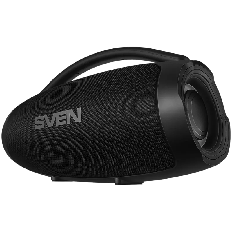 Altavoz portátil SVEN PS-375, negro, potencia 30+2x15W (RMS), TWS, Bluetooth, USB, batería de litio