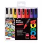 POSCA PC-5M Set de rotuladores con punta redonda, varios colores, 16 uds.