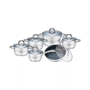 Juego de ollas 12 piezas SALERNO BR-4004