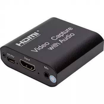POWER PLANT Tarjeta de captura de vídeo HDMI, 4K 30Hz, USB 3.0, con salida de audio