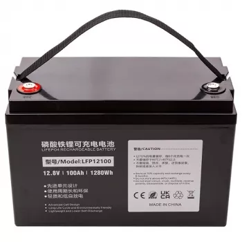 POWER PLANT batería LiFePO4 12.8V 100Ah – 1280Wh Deep Cycle con BMS integrado