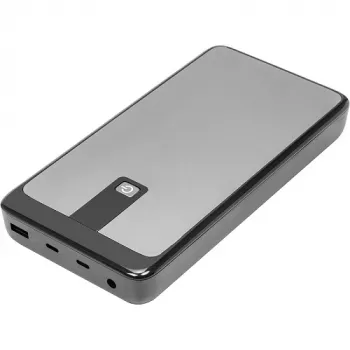 POWER PLANT, LLC batería externa 25200mAh, PD60W, QC3.0, 2x USB-C, USB-A, 10 adaptadores
