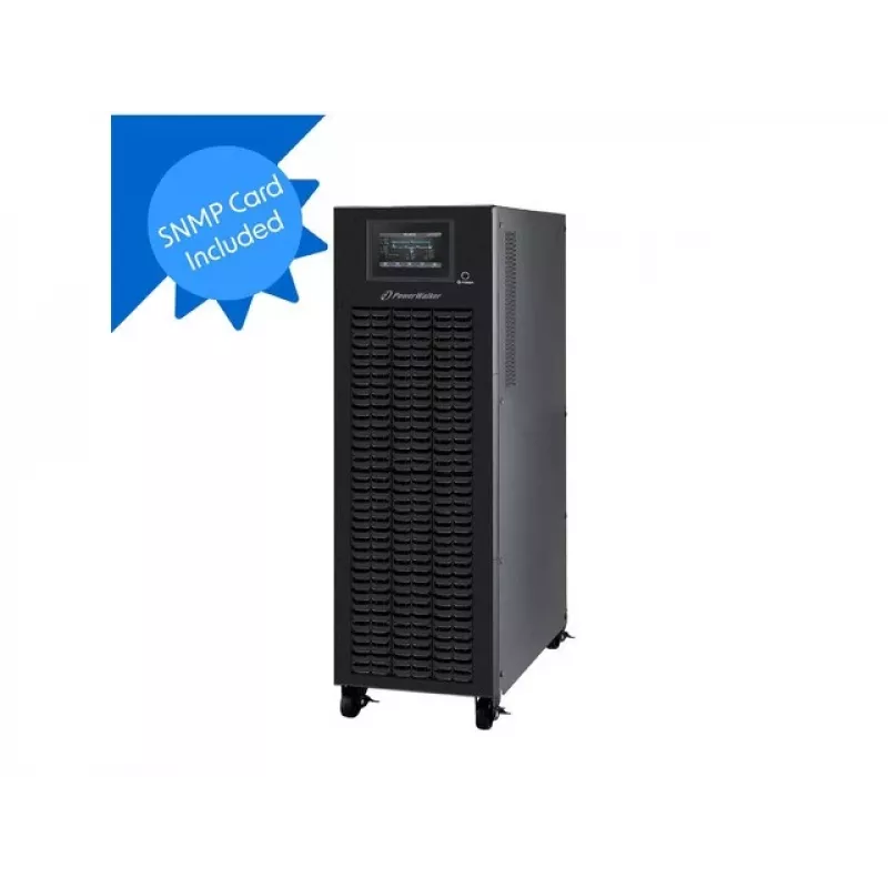 POWER WALKER VFI 10000 CPG PF1 3/3 BE ON-LINE 10KVA SAI terminal USB-B RS-232 3/3 fases LCD SNMP torre