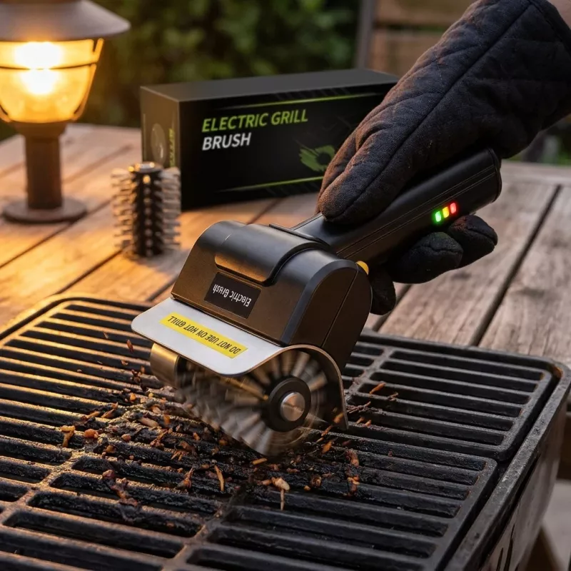 Powerlink by Extralink CleanGrill 360 cepillo eléctrico de limpieza para parrilla USB-C