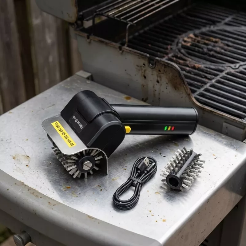Powerlink by Extralink CleanGrill 360 cepillo eléctrico de limpieza para parrilla USB-C